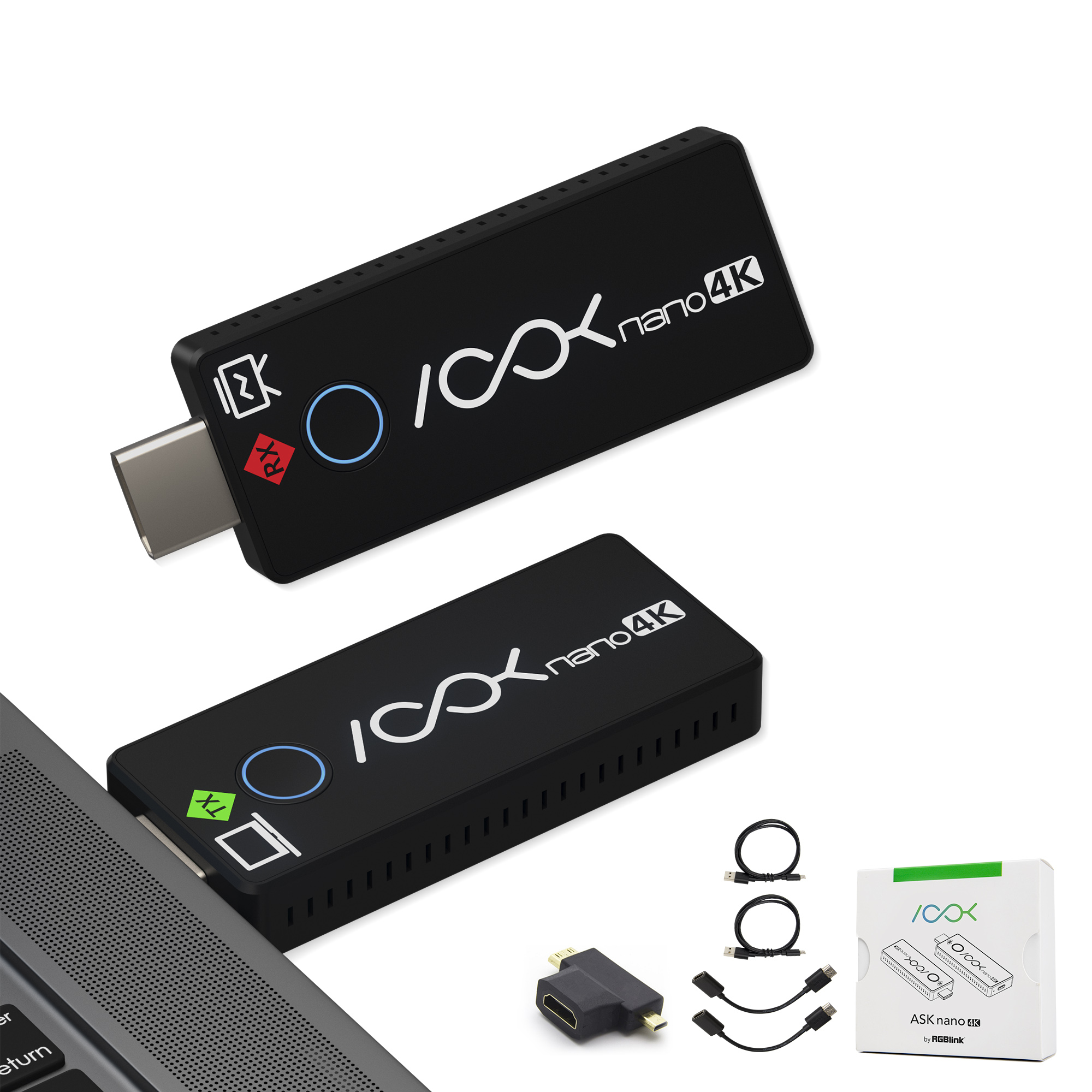 ASK Nano 4K Wireless HDMI Transmitter & Receiver, Presentation Kit